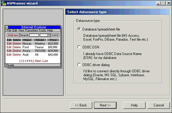 Connect to database